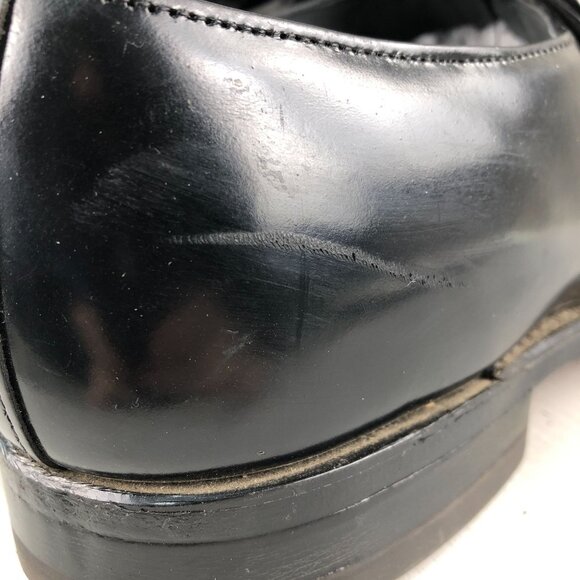 Park Place Men's Size 10D Black Leather Closed Toe Slip On Dress Shoes Loafers - Picture 8 of 16